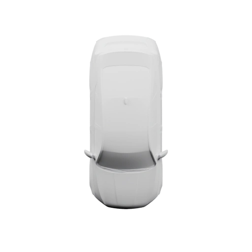 Вид сверху на легковой автомобиль