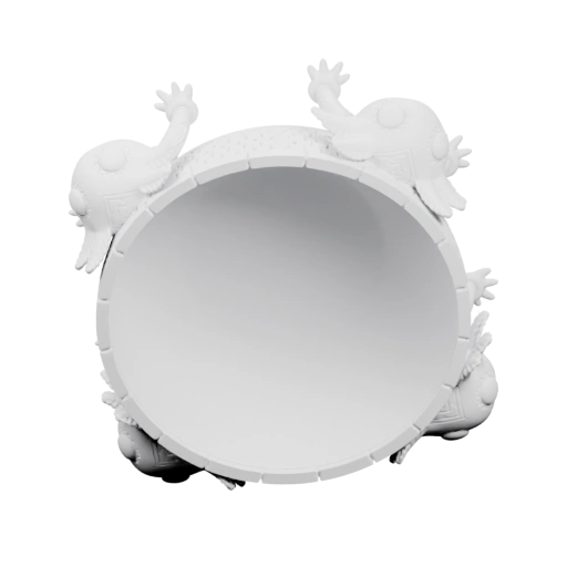 Круглая форма с декоративными узорами