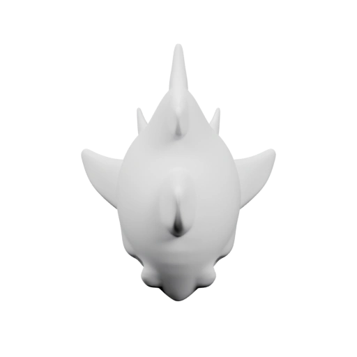 Акула с плавниками и хвостом