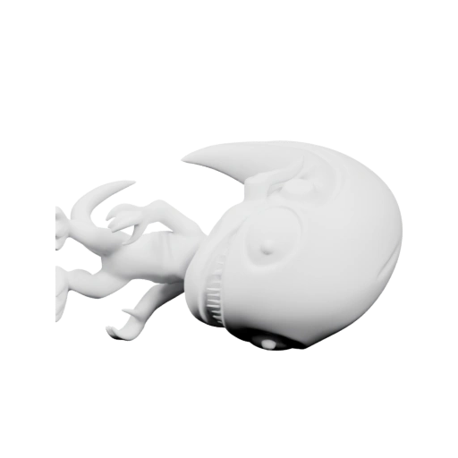 Удивительный космический существ с тонкими конечностями