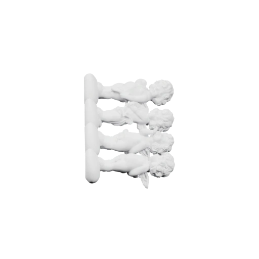 Ангелы в ряду на вертикальной палке