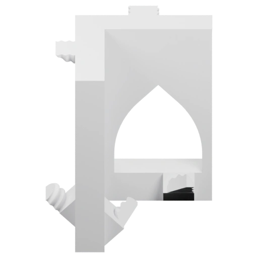 Структура с аркой и выступами