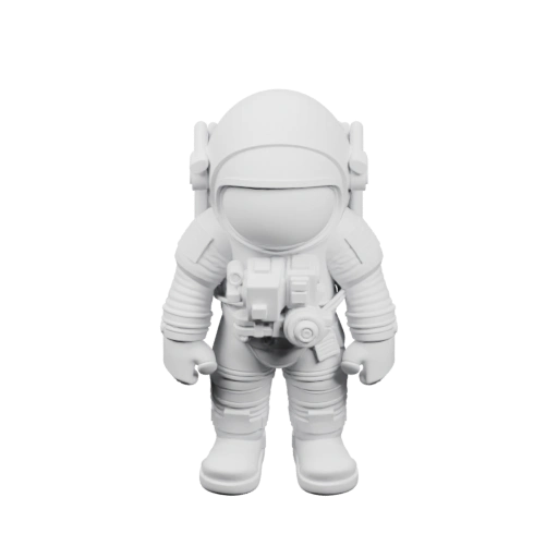 Статичный астронавт в полном скафандре