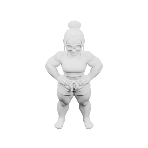 Атлет в спортивной позе