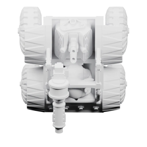 Багги с пушкой и колёсами