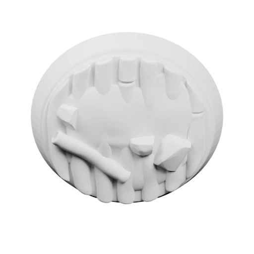 База с рельефными элементами