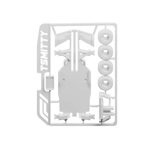 Рама с деталями и колесами