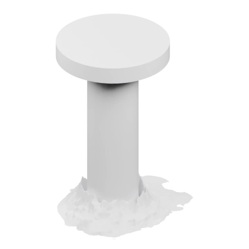 Простая стойка с круглым основанием