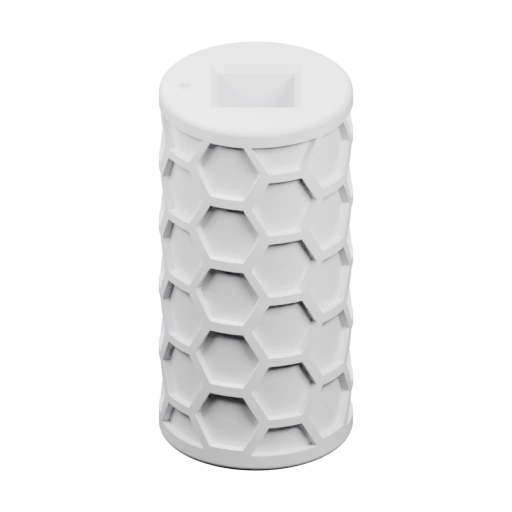 Цилиндрический контейнер с гексагональным рисунком