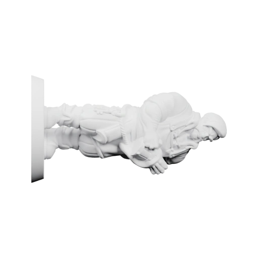 Статуя бармена в лежачем положении