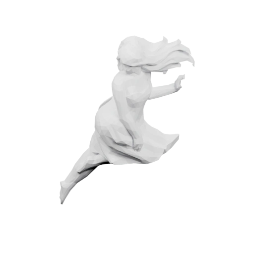 Динамичный бегущий персонаж