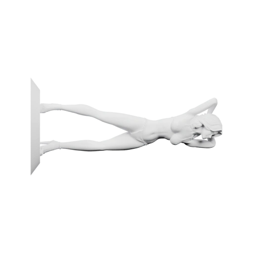 Лежащая женская фигура в бикини