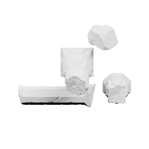 Разные формы каменных блоков