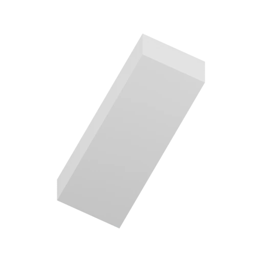 Прямоугольный блок с гладкой поверхностью