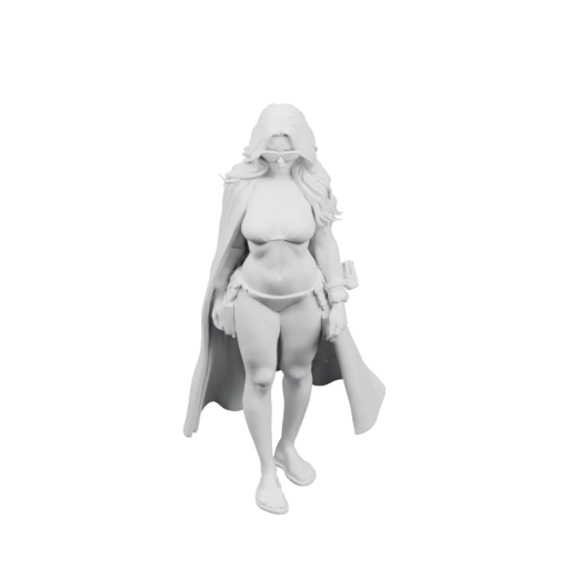 Статуя женщины в плаще