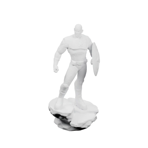 Статуя воина с щитом