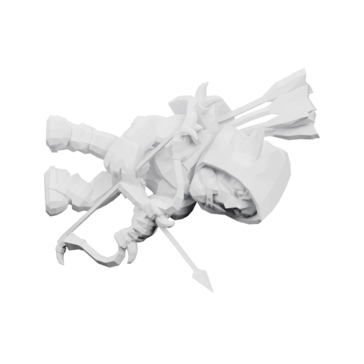 Воин на коне в бою