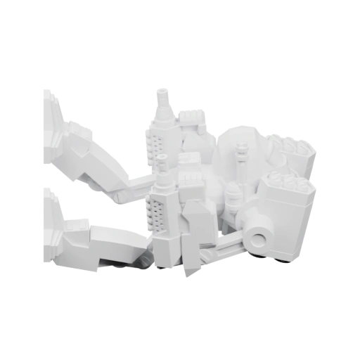 Механический боевой аппарат с детализированными элементами