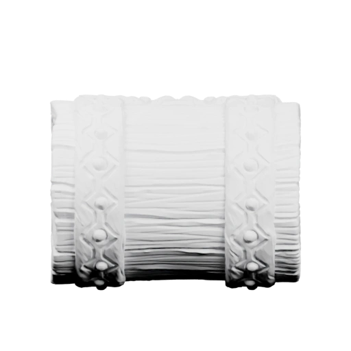 Декоративный бокал с рельефными узорами