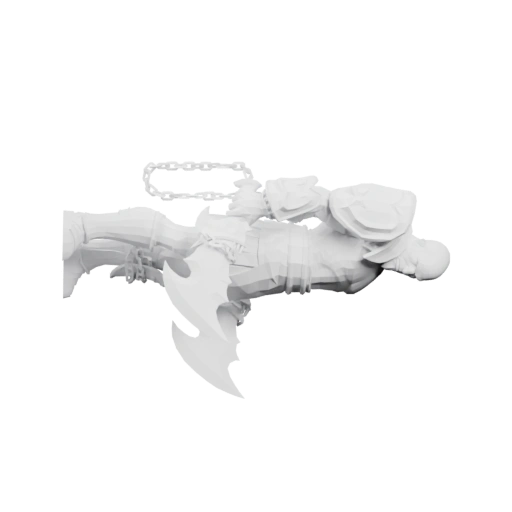 Статуя вооруженного персонажа