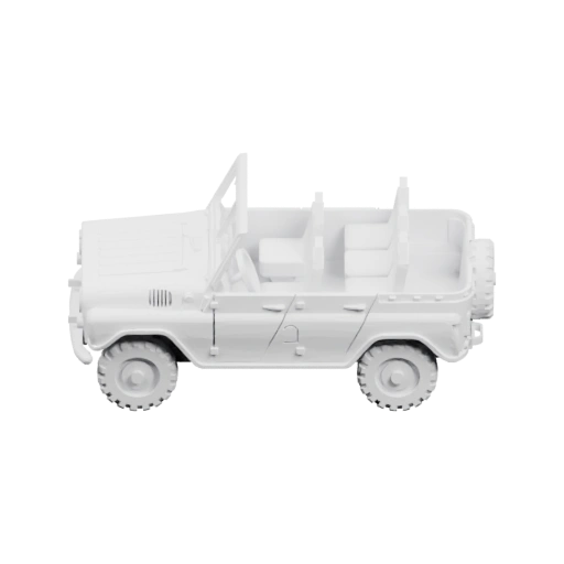 Узкий пикап с открытым кузовом