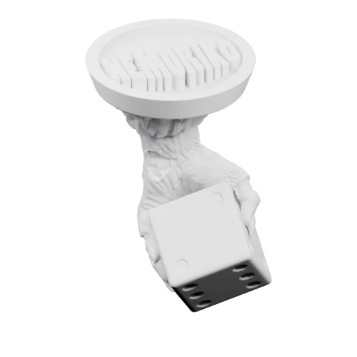 Статуя с кубиком и диском