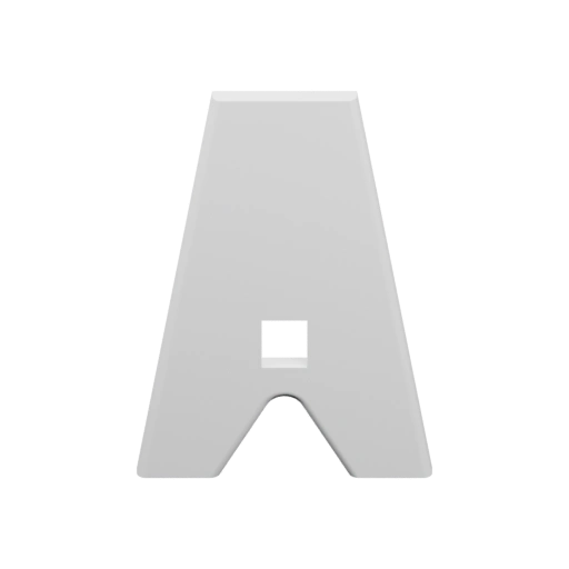 Геометрическая форма буквы А