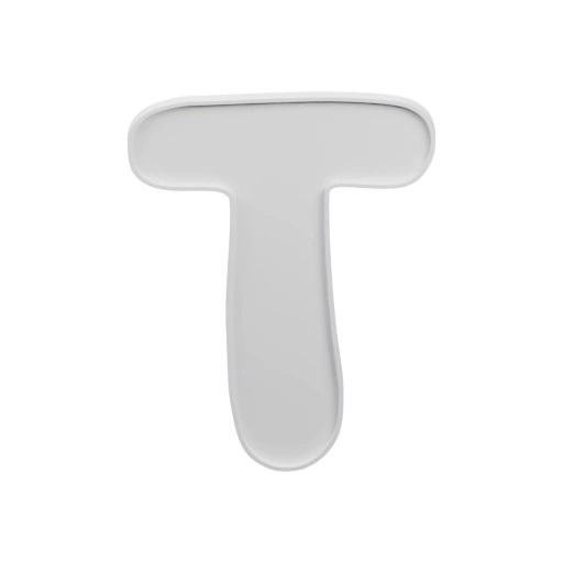 Трёхмерная буква Т