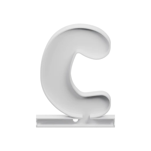 Буква B в 3D-формате