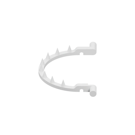 Кривая форма с зубчатыми элементами