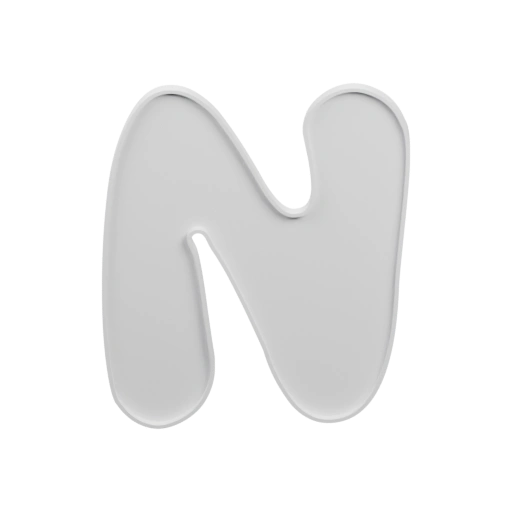 Трёхмерная буква N