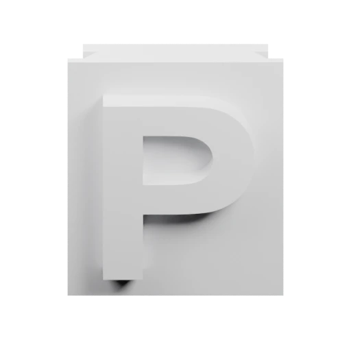 Трёхмерная буква P