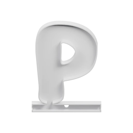 Буква N в 3D-формате