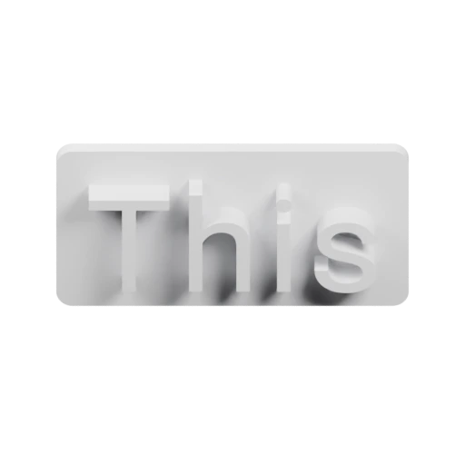 Стилизованные буквы в 3D-формате