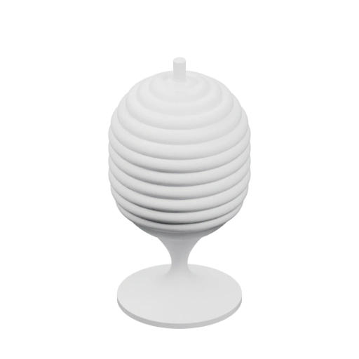 Цилиндрическая форма с декоративными вставками