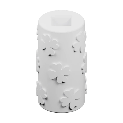 Узорчатый цилиндрический сосуд