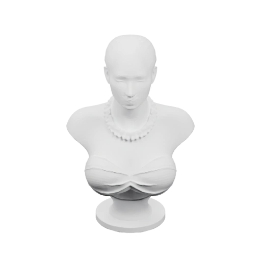 Бюстовая скульптура женщины в классическом стиле