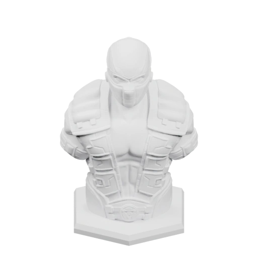 Бюст персонажа в броне