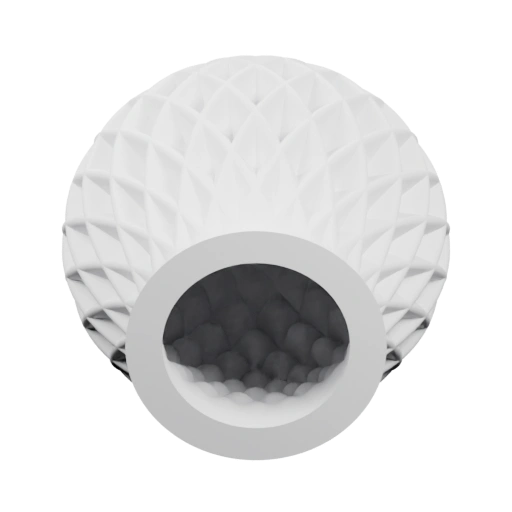 Сферическая форма с внутренним узором