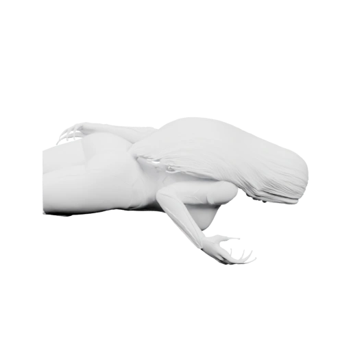 Лежащий вампир с когтями