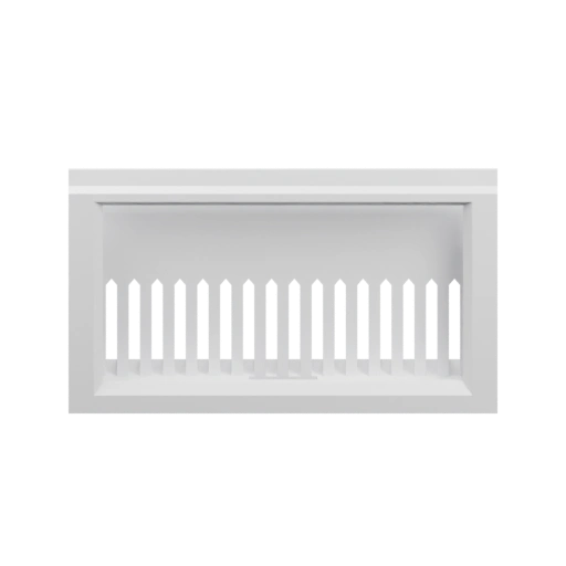 Вентиляционный отсек с решетками и креплениями