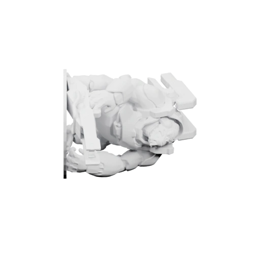 Воин в боевой стойке