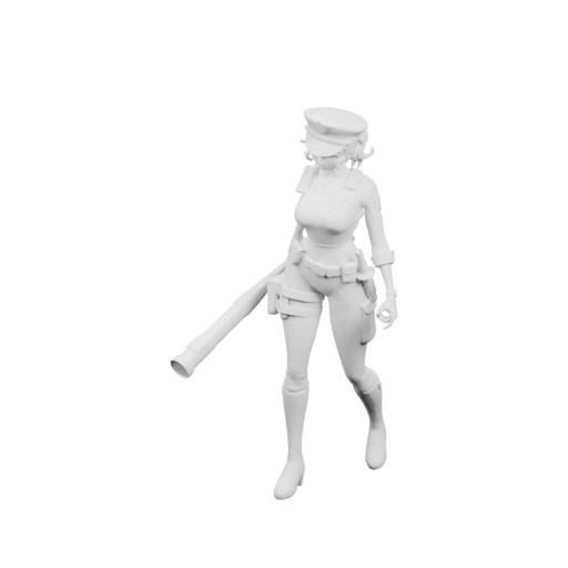 Стремительная фигура в военной форме