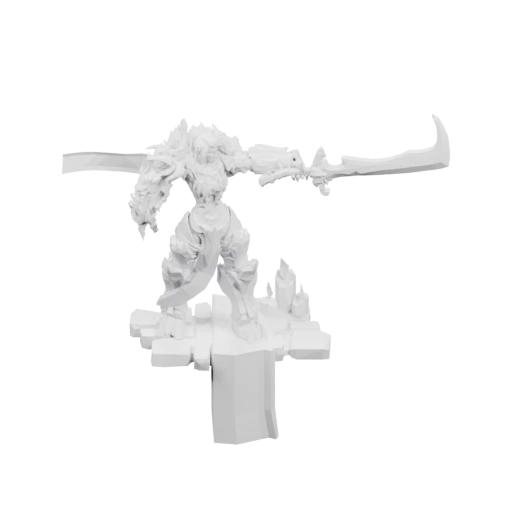 Воин в боевой позе