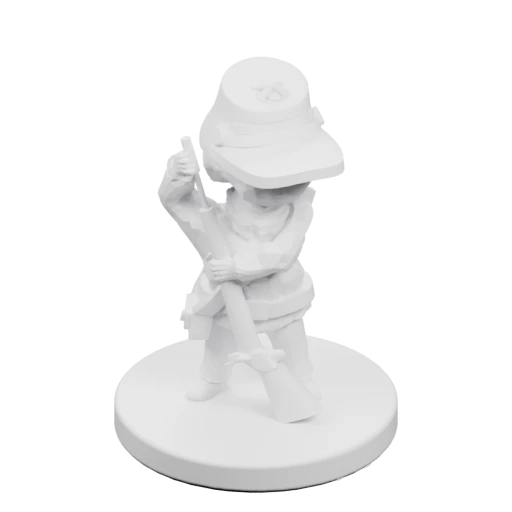 Воин в боевой позе