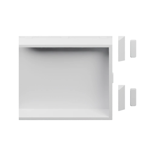 Встроенный шкаф с открытыми полками