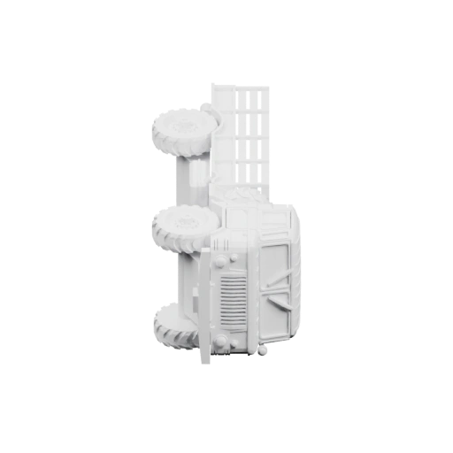 Грузовик с кабиной и колёсами