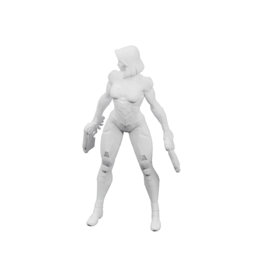 Стойка с оружием в руках