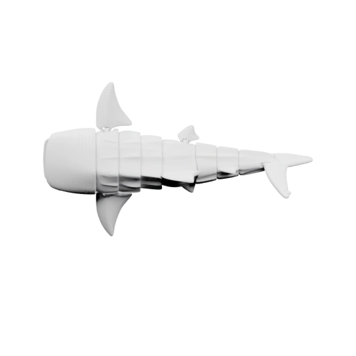 Гибкая акула с характерными плавниками