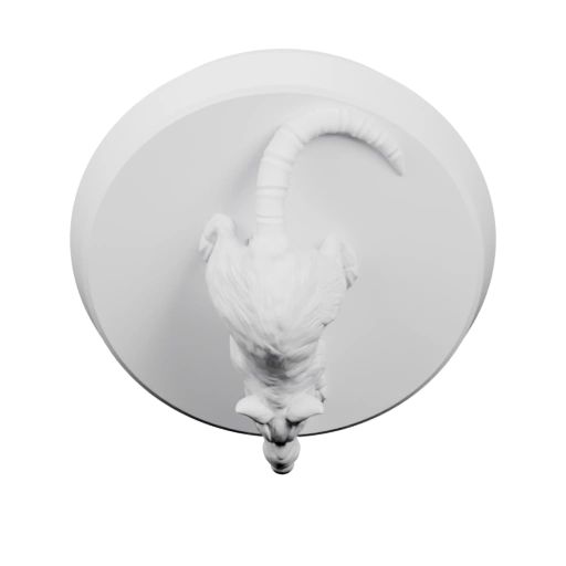 Гигантская крыса на круглом основании